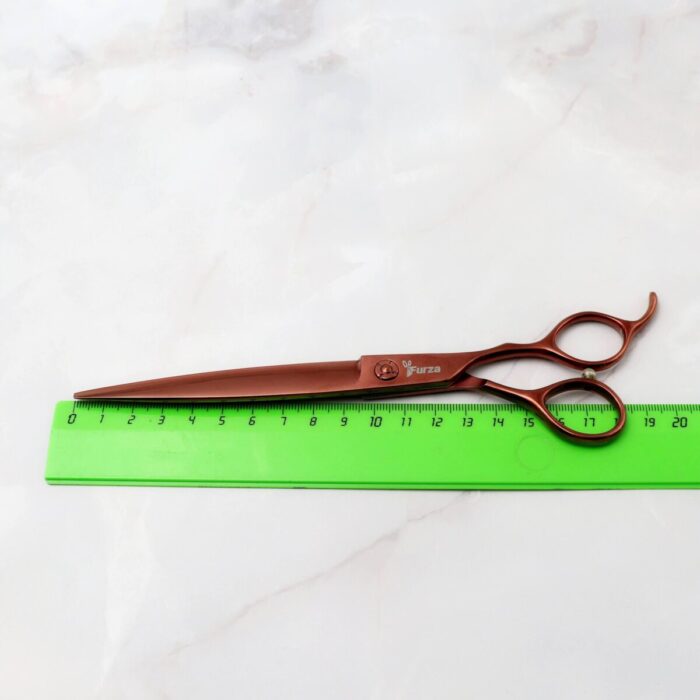 Прямые ножницы FURZA 7.5″ для груминга с микронасечкой - ножницы для груминга MayDog