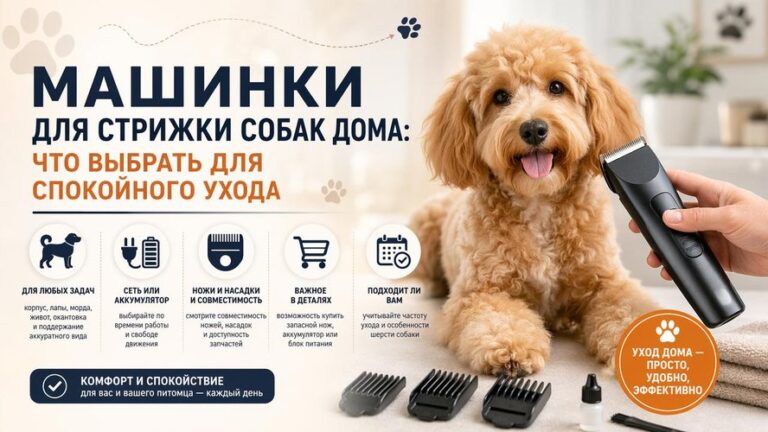 Машинки для стрижки собак дома: что выбрать для спокойного ухода
